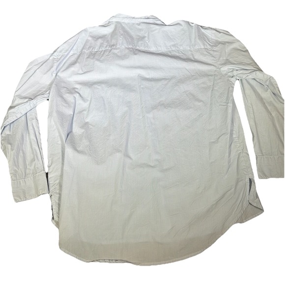 Como Vintage Blue & White Striped Button-Up Shirt – Size XL - Picture 4 of 4